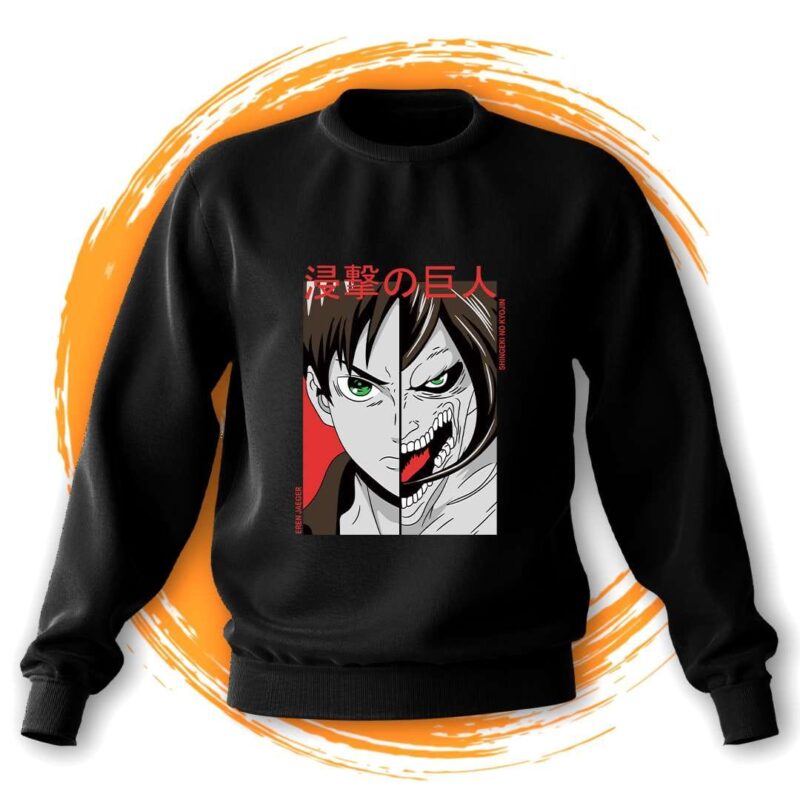 Eren Yeager Titan Split Unisex Sweatshirt
