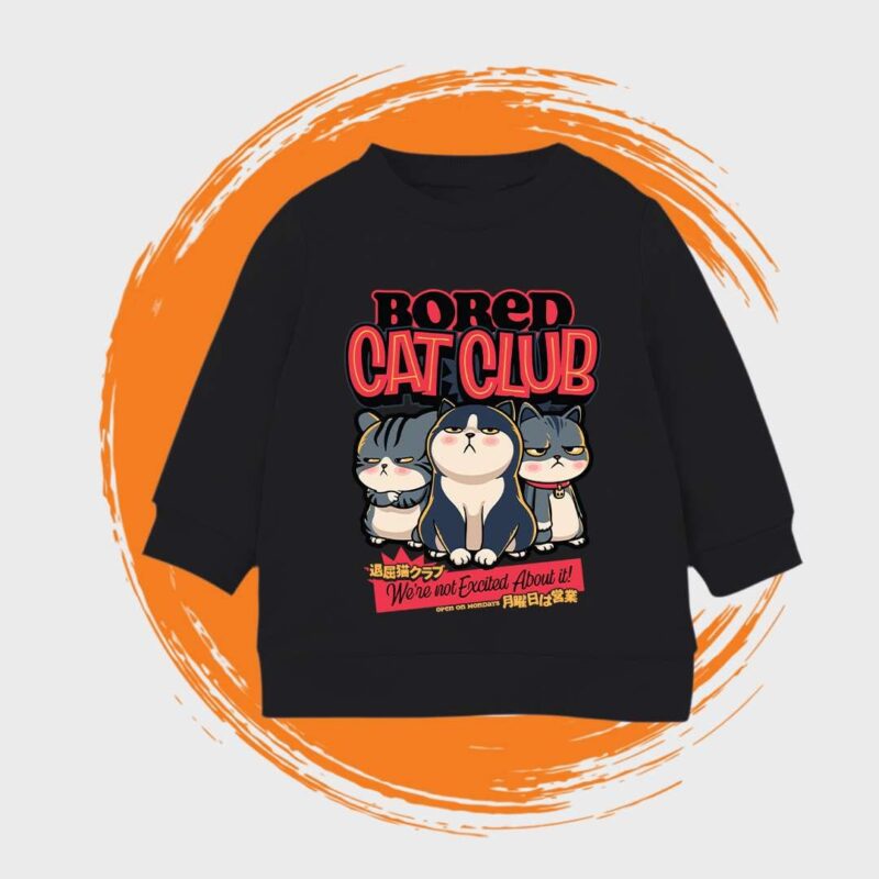 Cat Club Unisex Kids Sweatshirt