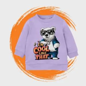 Swag Cool Panda Unisex Kids Sweatshirt