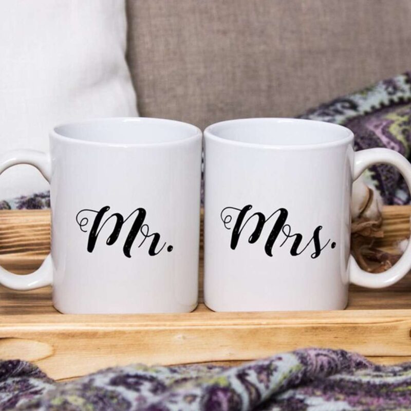 Mr. & Mrs. Matching Couple Mug Set