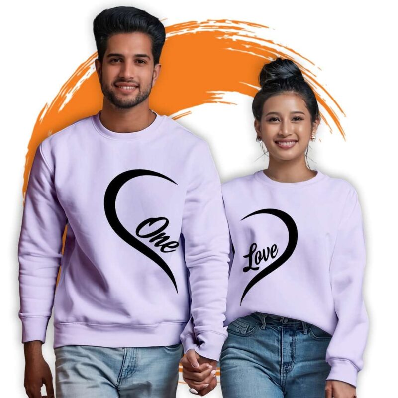 One Love Couple Sweatshirt