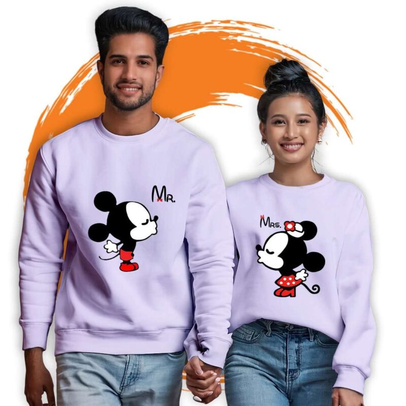 Mr & Mrs Micky Couple Sweatshirt