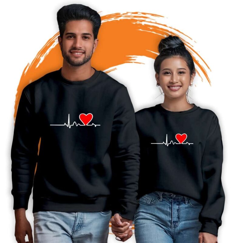 He Asked, She Said Yes! Proposal Couple Sweatshirt