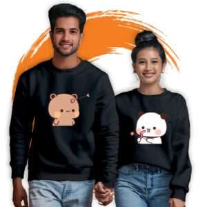 Bubu Dudu Love Arrow Adorable Couple Sweatshirts