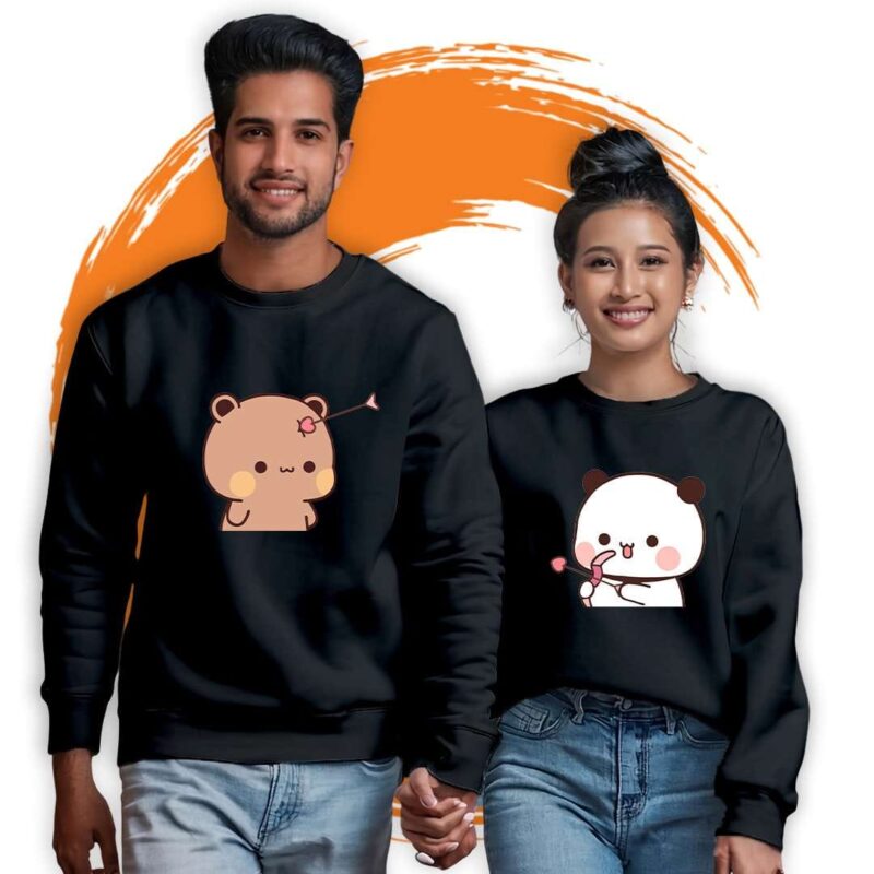 Bubu Dudu Love Arrow Adorable Couple Sweatshirts