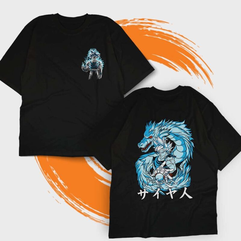 Saiyan Dragon Surge Oversized Tshirt Unisex – Limitless Power Unleashed