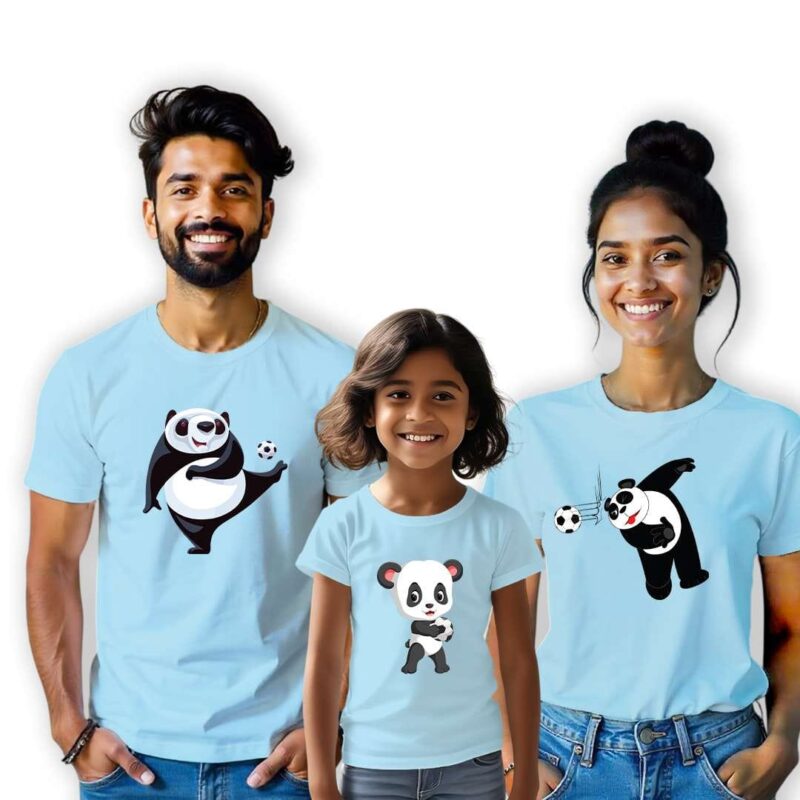 Panda Play Squad Unisex Tshirt – Family Tee Set