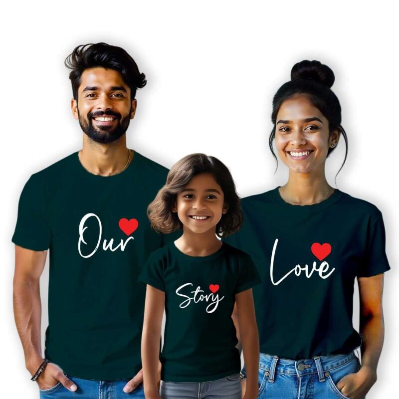 Our Love Story Unisex Tshirt – Family Matching Tees