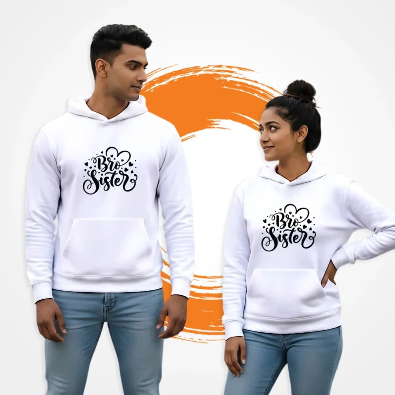 Bro & Sister Sibling Bond Hoodie Set