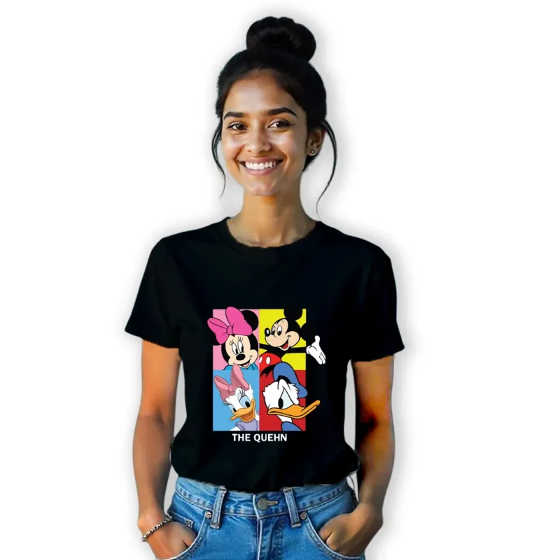 Retro Disney Squad Printed Unisex T-Shirt - Mickey & Friends