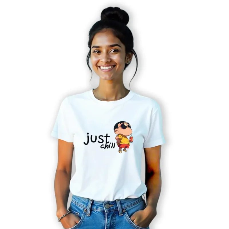 Shinchan Just Chill Graphic Printed Unisex T-Shirt